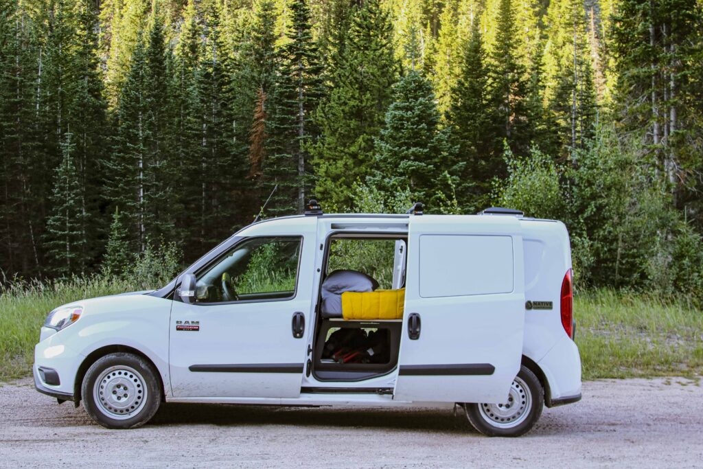 Smalls Campervan in the mountains