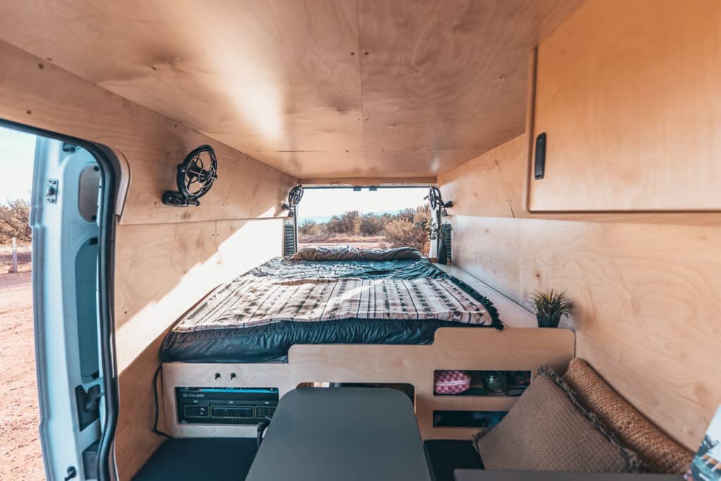 Interior of the Biggie Campervan