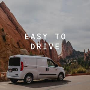 Smalls Campervan at Garden of the Gods in Colorado